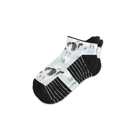 Udderly Plaid Ankle Compression Socks