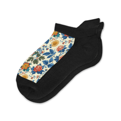 Vanilla Flora Ankle Socks