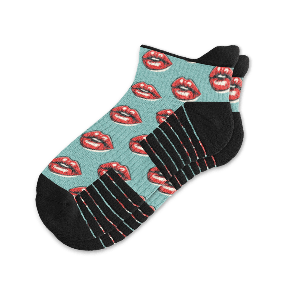 Vintage Kiss Ankle Compression Socks