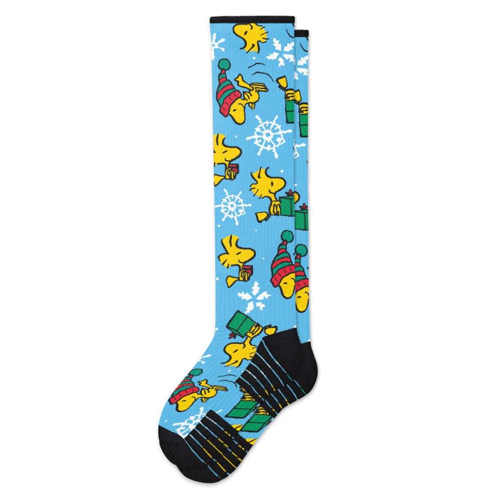 Winter Woodstock Peanuts Winter Collection Compression Socks From Viasox Flat View
