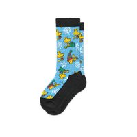 Winter Woodstock Peanuts Winter Collection EasyStretch™ Diabetic Socks From Viasox Crew Cut Flat View