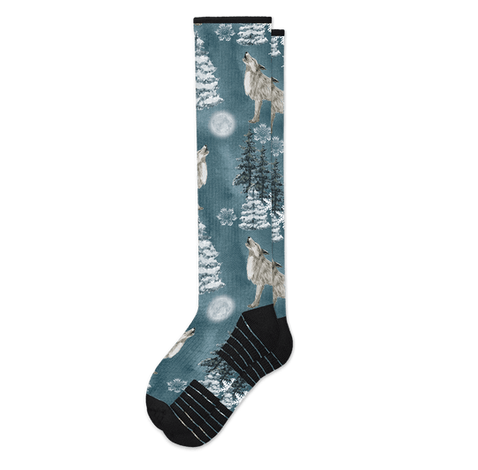 Winter Wolf Compression Socks