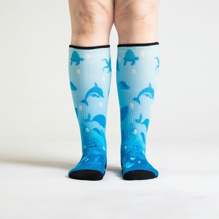 Deep Sea Compression Socks From Viasox Front View