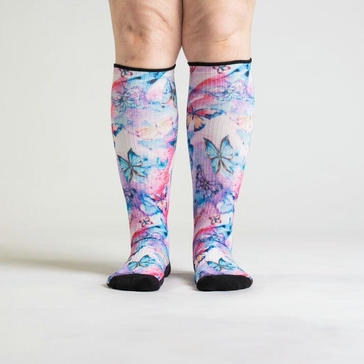 Butterfly compression socks