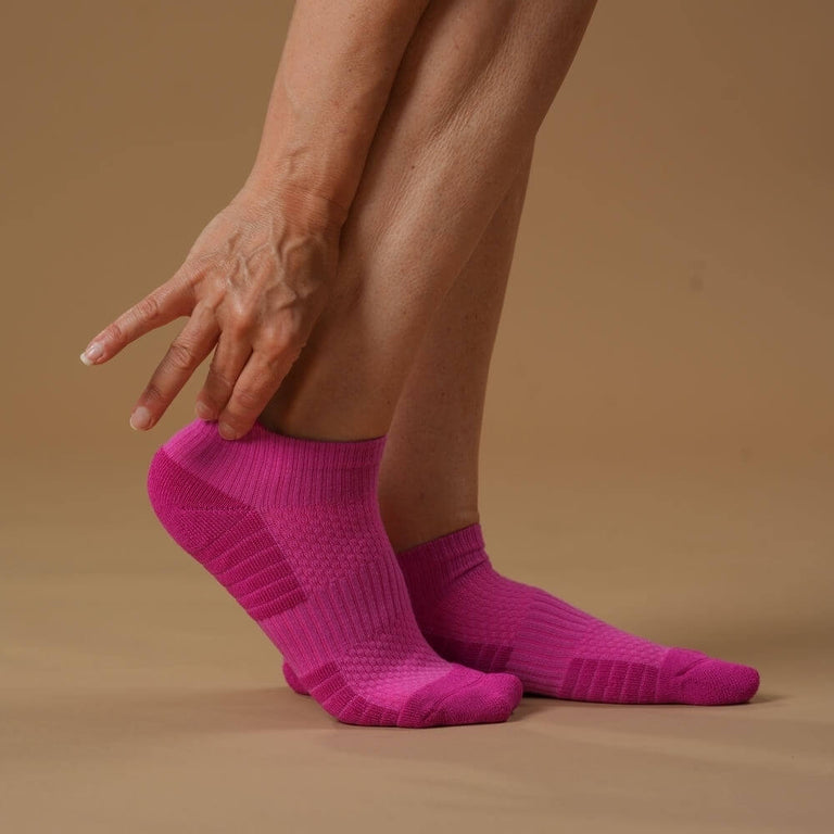 Fuchsia Ankle Compression Socks