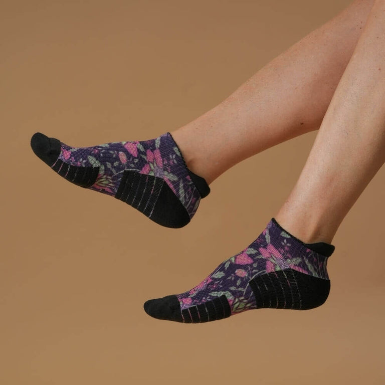 Dark Lavender Ankle Compression Socks