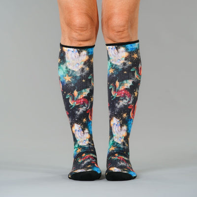 Dragon Galaxy Compression Socks
