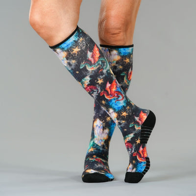 Dragon Galaxy Compression Socks