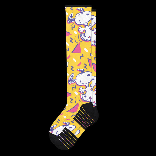 Snoopy happy dance compression socks