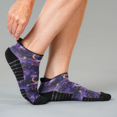 Lavender Night Ankle Compression Socks