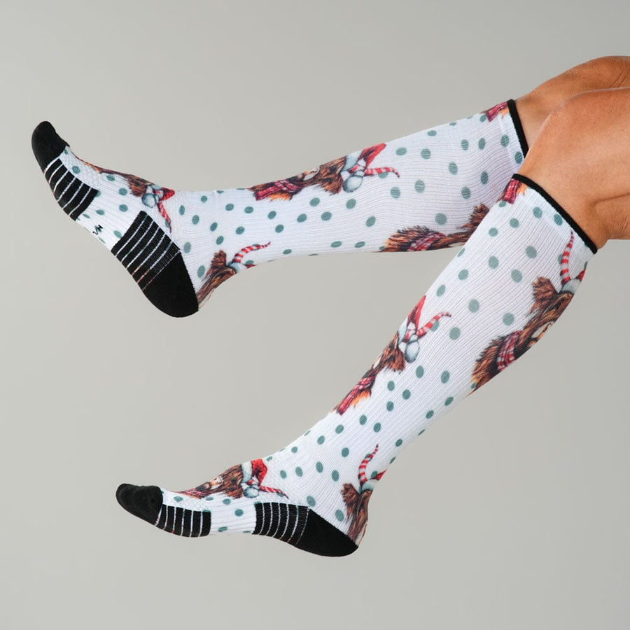 Moo Holiday Compression socks