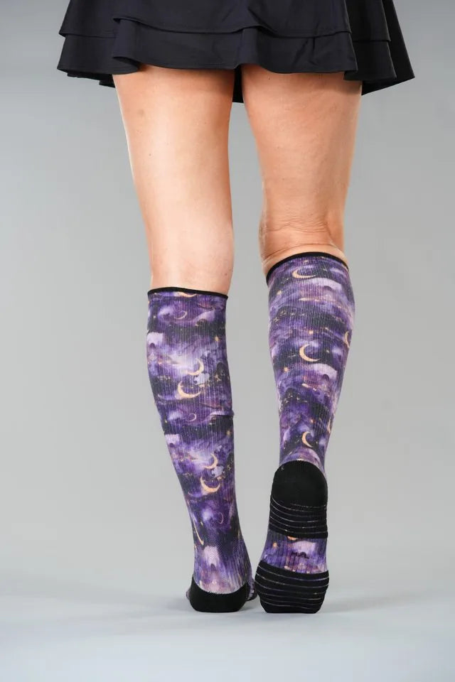 Lavender Night Compression socks
