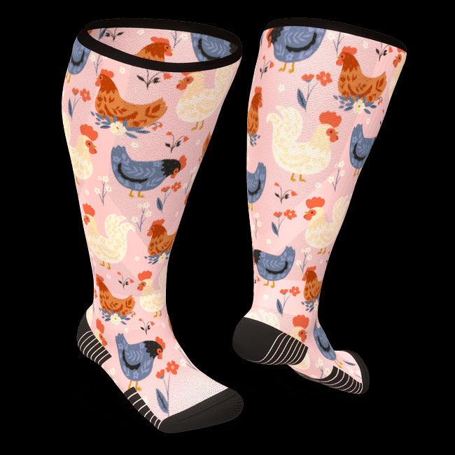 Chicken compression socks