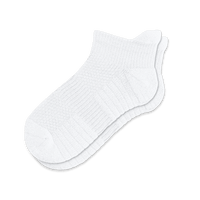 White ankle compression socks