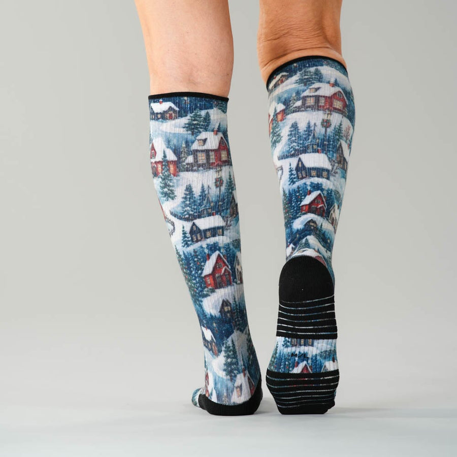 Winter Village Compression socks